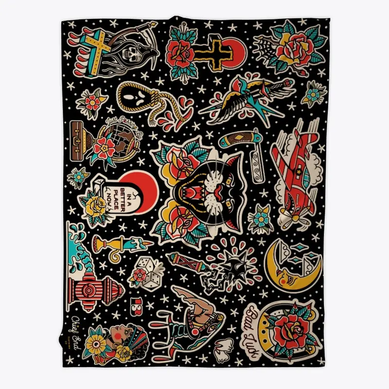 2020 Tattoo Flash Blanket